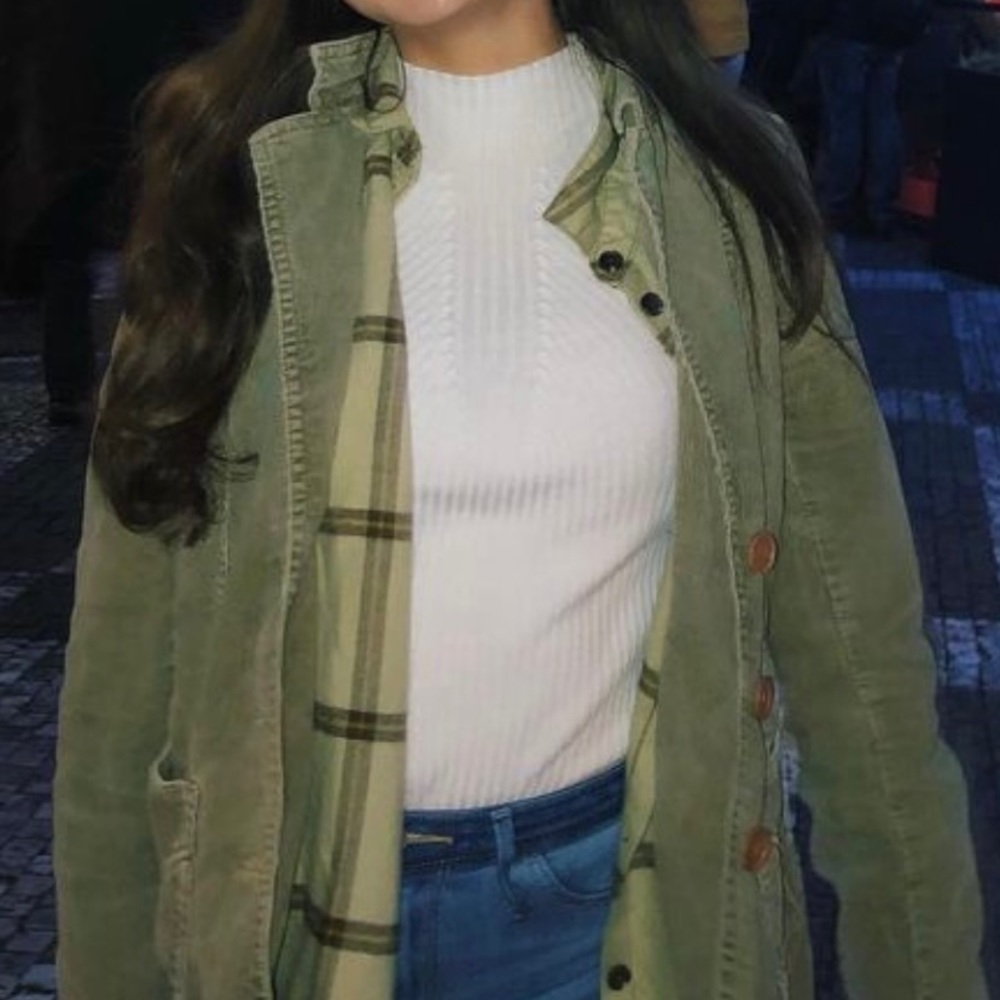 Urban Outfitters Green Oversized Button up Flannel
